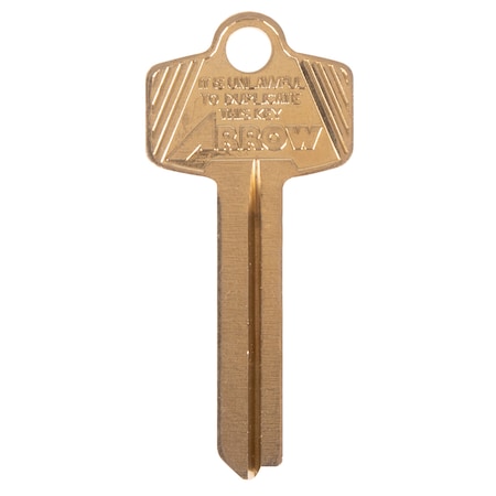 Arrow Lock 6/7-pin Keyblank, 1C Keyway, Embossed Logo Only, PK50 C-1C (50PK)